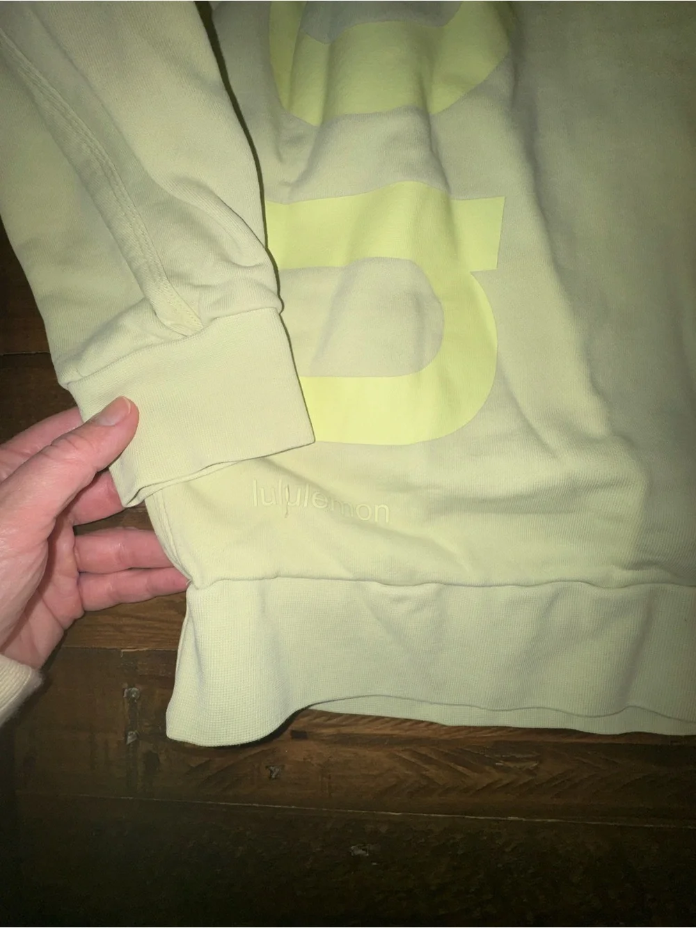 LULU🍋 Perfectly Oversized Crew *Logo‎ - Crispin Green